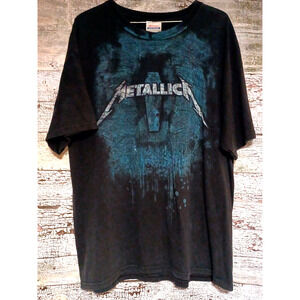 Metallica Men's XL Moonlight Dirt Nap With Drips T-shirt Black Short Sleeve